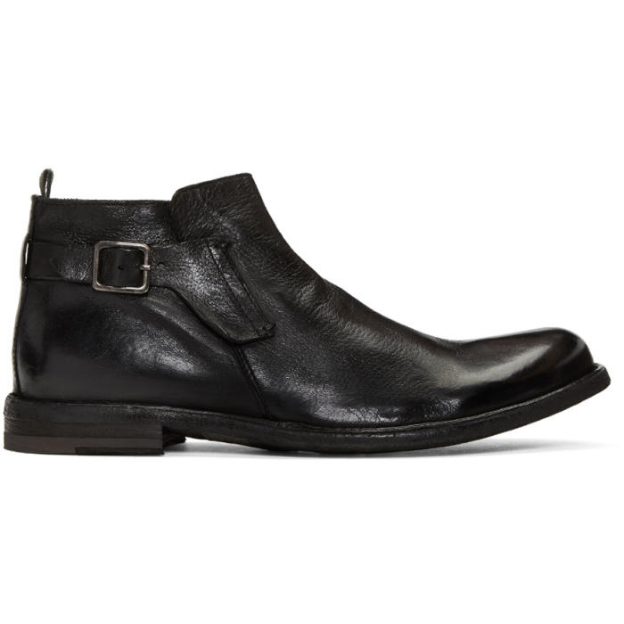 Photo: Officine Creative Black Ideal 26 Buckle Boots
