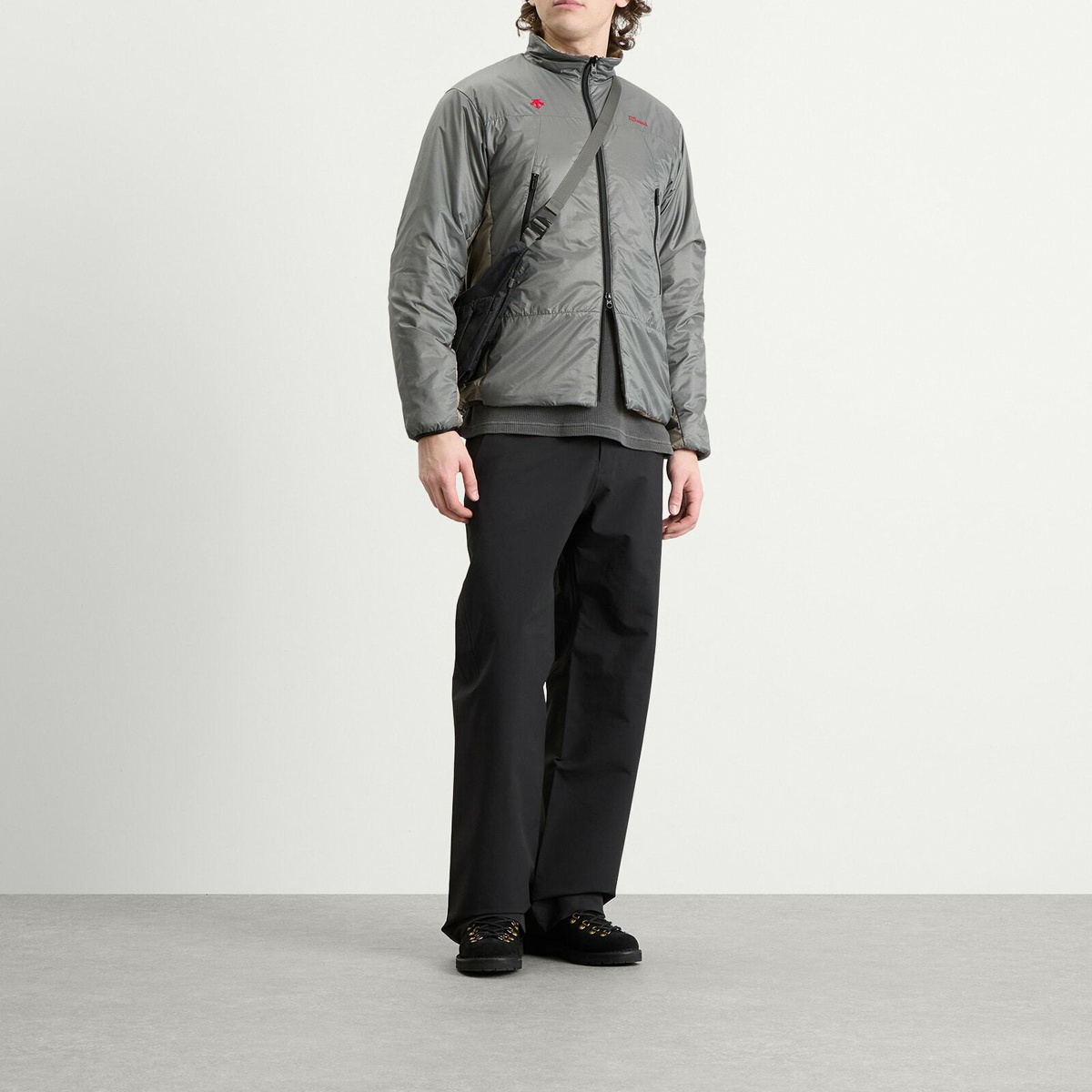 Descente Men's Allterrain x JJJJound Reversible Jacket in Charcoal/Taupe