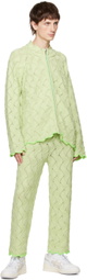 Robyn Lynch Green Wavy Trousers