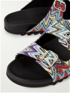 Missoni - Zigzag Cotton, Leather and Rubber Sandals - Multi