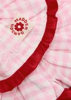 Damson Madder Gingham Cotton Scrunchie - Pink - One Size