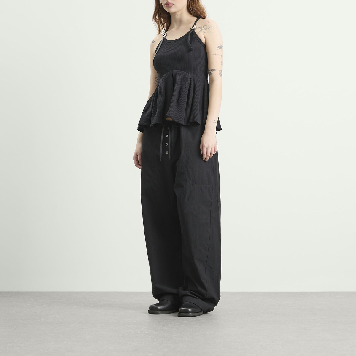 TOGA ARCHIVES Women's TOGA Rib Flare Camisole in Black