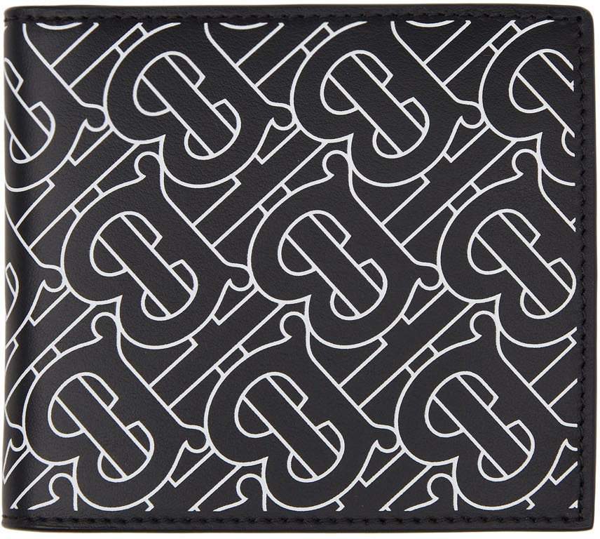 Burberry Black Monogram Print Card Holder Burberry