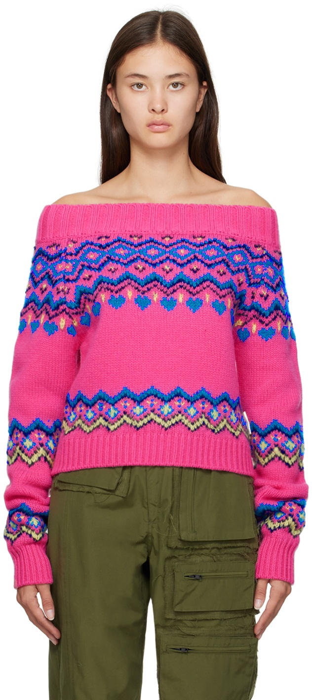 Andersson Bell Pink Tako Nordic Sweater Andersson Bell