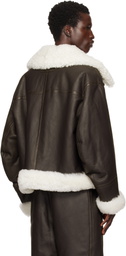 Moose Knuckles Brown MTD Pilot Shearling Jacket