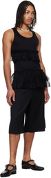 Simone Rocha Black Tutu Hem Tank Top