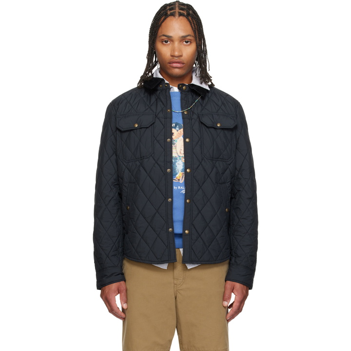 Photo: Polo Ralph Lauren Black 'The Beaton' Quilted Jacket