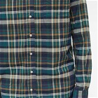 Gitman Vintage Men's Button Down Madras Check Shirt in Green Archive