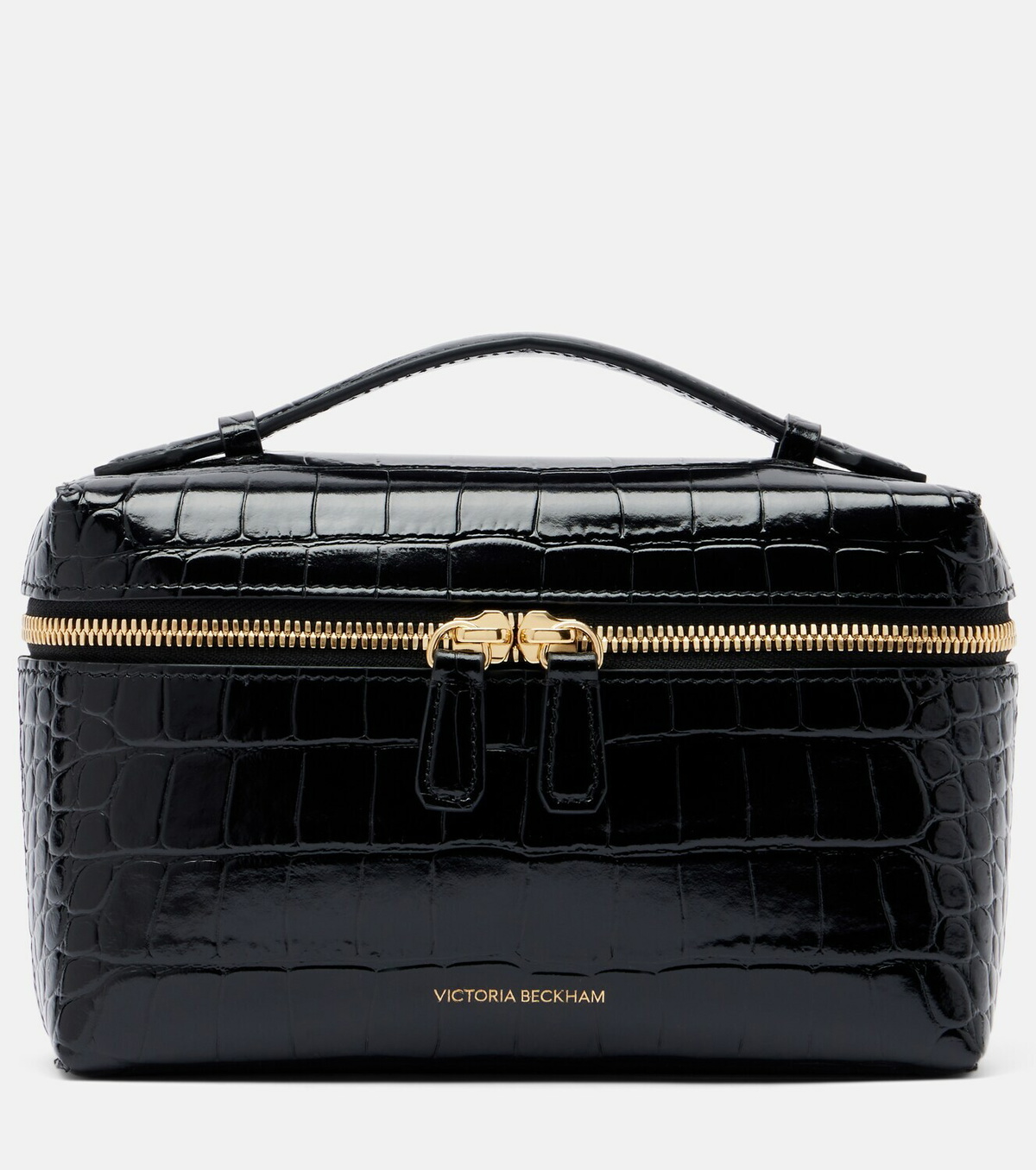 Victoria Beckham Vanity croc-effect leather vanity bag