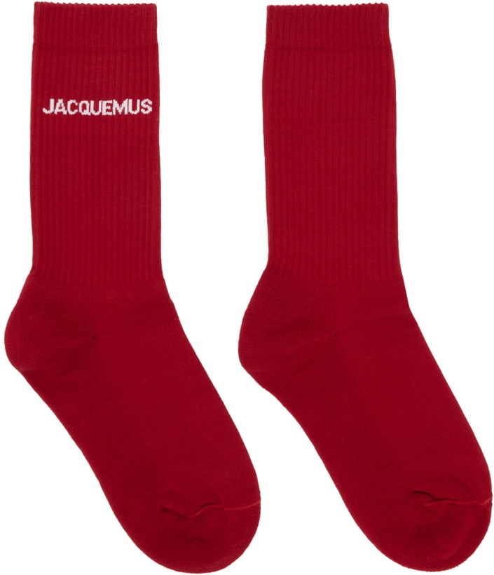 Photo: Jacquemus Red 'Les Chaussettes Jacquemus' Socks