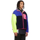 ADER error Multicolored Fleece Trance Jacket