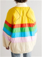KAPITAL - Colour-Block Quilted Shell Bomber Jacket - Yellow