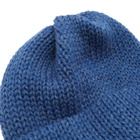 Universal Works Men's British Wool Short Watch Cap in Work Blue 