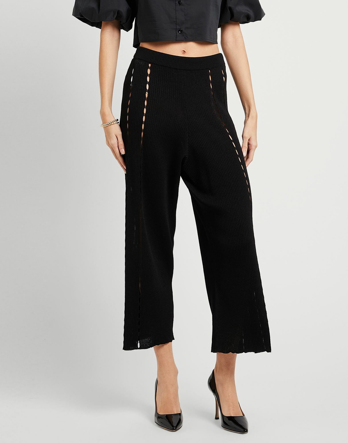 Manila Grace Womens Pants in Black
