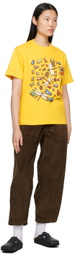 Gentle Fullness Yellow Printed T-Shirt