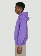 Logo Embroidery Hooded Sweatshirt in Purple