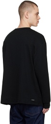 SOPHNET. Black Printed Long Sleeve T-Shirt