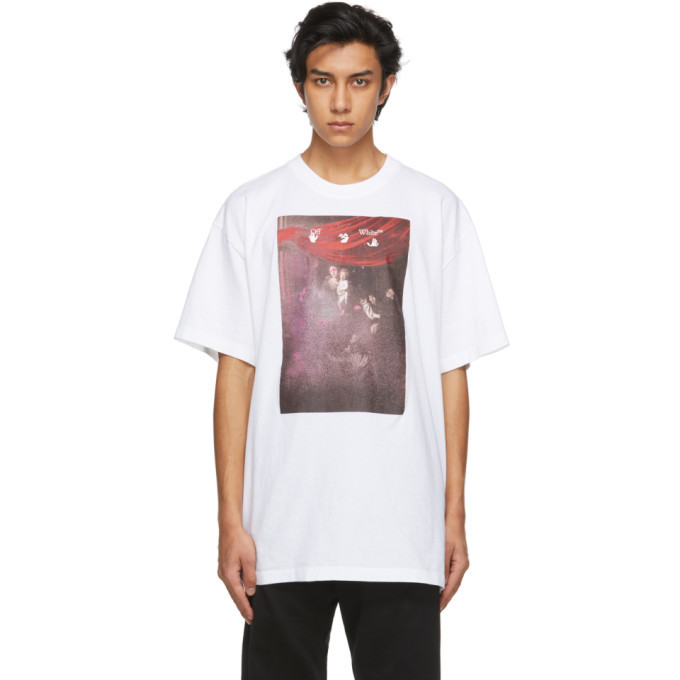 Photo: Off-White White Sprayed Caravaggio Over T-Shirt