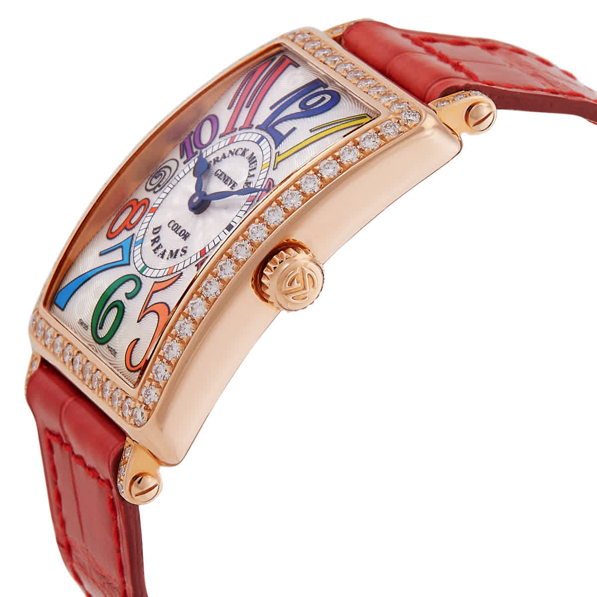 Franck Muller Long Island Quartz Diamond White Dial Unisex Watch 952 QZ D 1R COL DR 5N