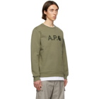A.P.C. Khaki Carhartt WIP Edition Ice H Sweatshirt
