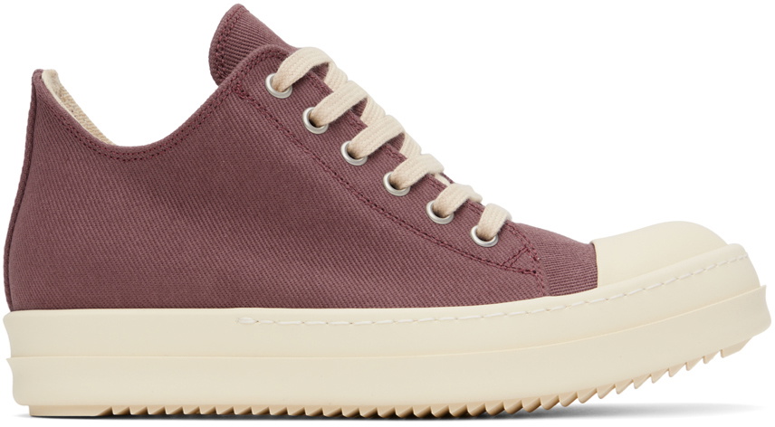 Rick Owens DRKSHDW Purple Overdyed Denim Sneakers Rick Owens Drkshdw