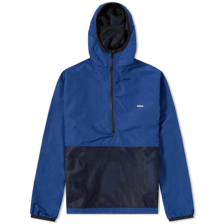 Photo: Raised by Wolves Mesh Pocket Popover Jacket Blue