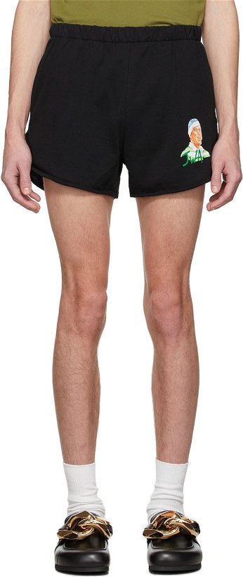 Photo: JW Anderson Black Rugby Face Running Shorts