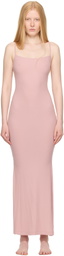 SKIMS Pink Soft Lounge Long Slip Maxi Dress