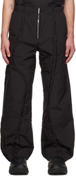 ænrmòus Black Spin Crevice Trousers