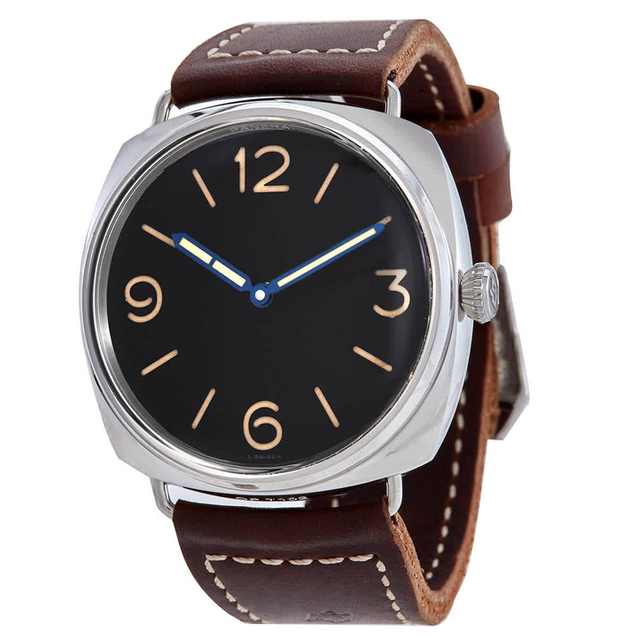 Photo: Panerai Radiomir Hand Wind Black Dial Mens Watch PAM00721