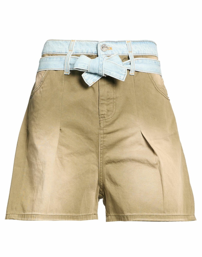Photo: Manila Grace Womens Denim shorts Military in Green