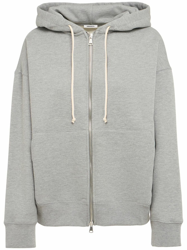 Photo: ANNAGRETA Grace Full-zip Cotton Sweatshirt Hoodie