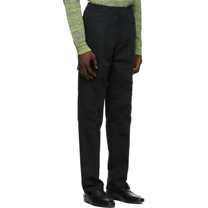 COTTON LINEN TWILL TROUSERS