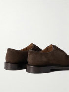 Mr P. - Suede Derby Shoes - Brown