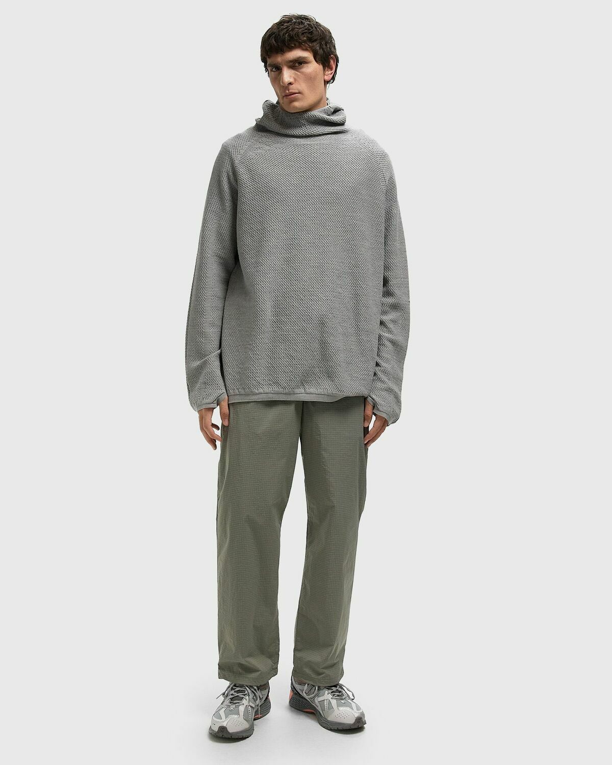 Goldwin Dope Dyed Rip-stop Pants Green Mens Casual Pant