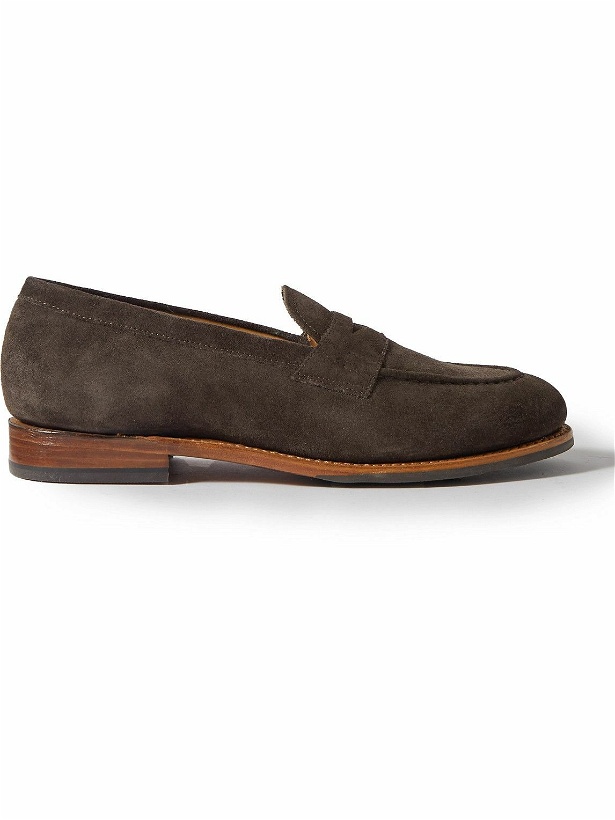 Photo: Grenson - Lloyd Suede Loafers - Brown