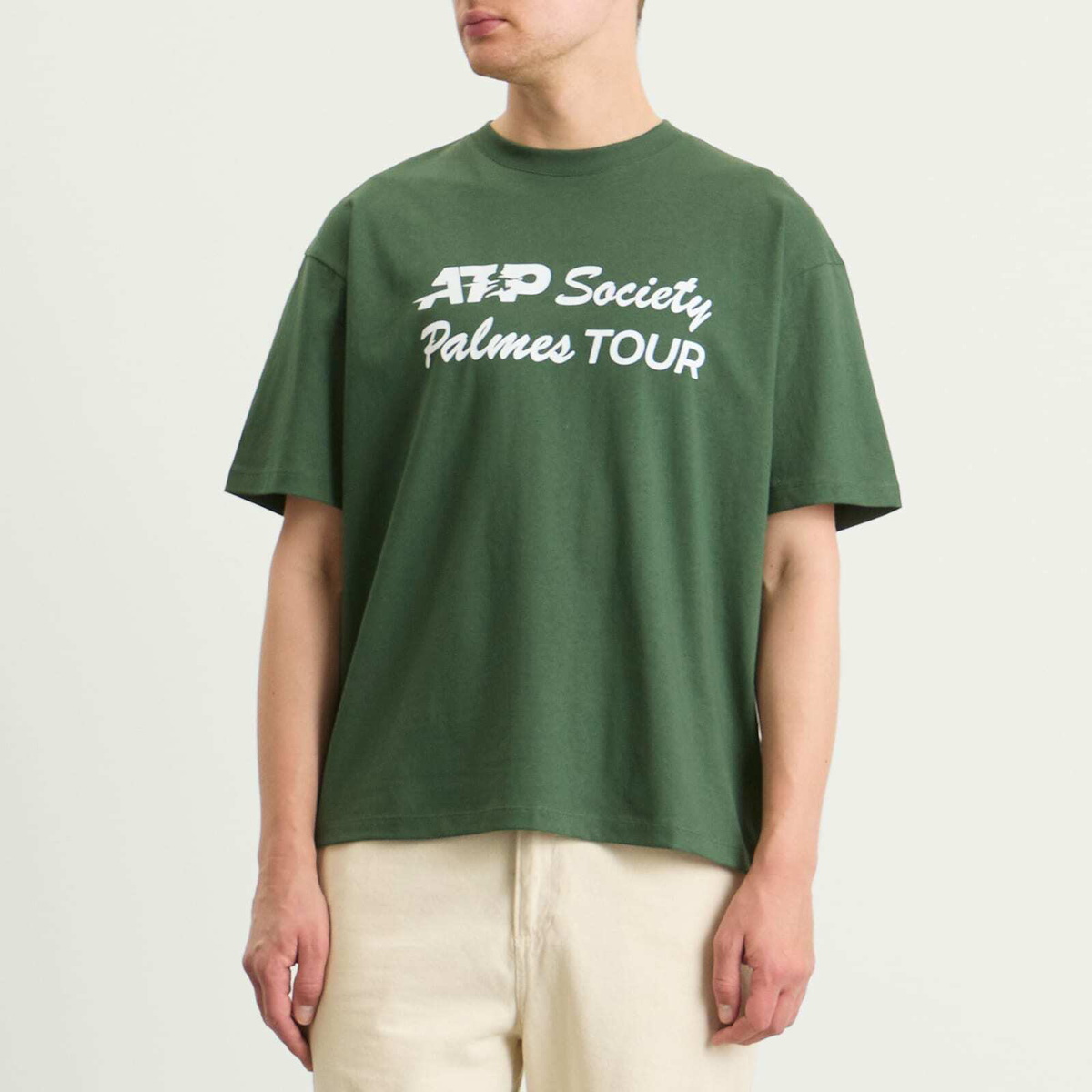 Palmes Men's x ATP Society T-Shirt Presented by END. in Dark Green
