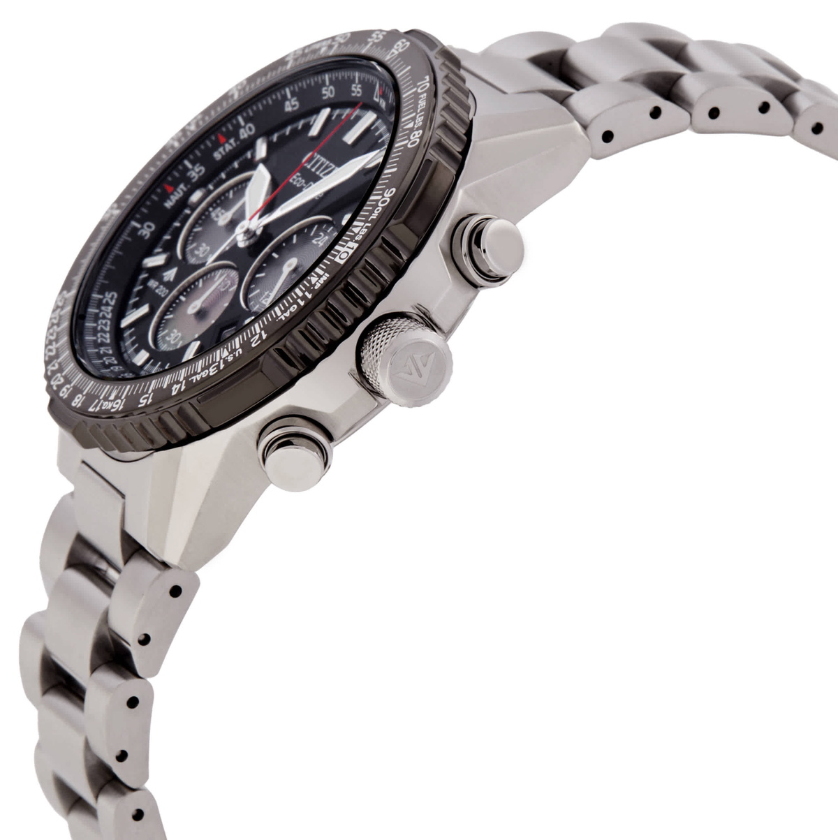 Citizen Promaster Sky Navihawk Chronograph Quartz Black Dial Mens Watch CA4664-60E