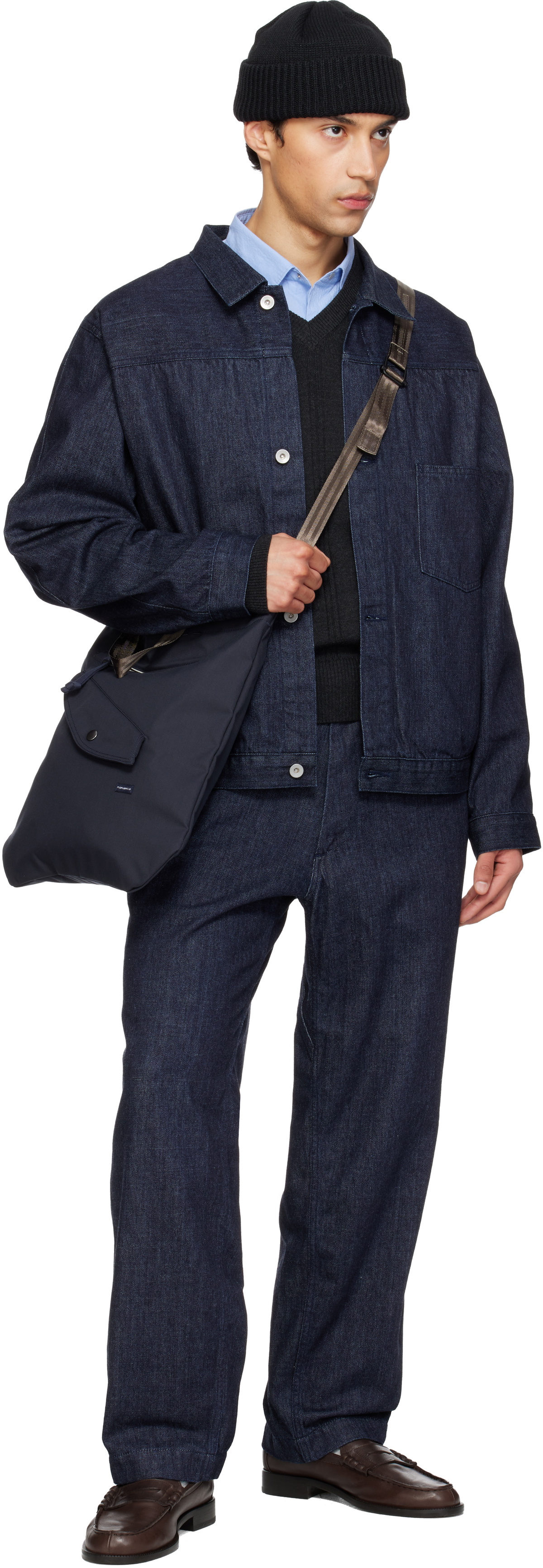 nanamica Blue Short Denim Jacket