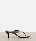Gucci Vittoria GG canvas thong sandals