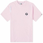 Men's AAPE Peace Jacquard T-Shirt in Pink