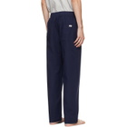 Tekla Navy Poplin Pyjama Pants