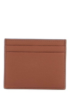 VALENTINO GARAVANI porta carte di credito compatto in pelle marrone Brown