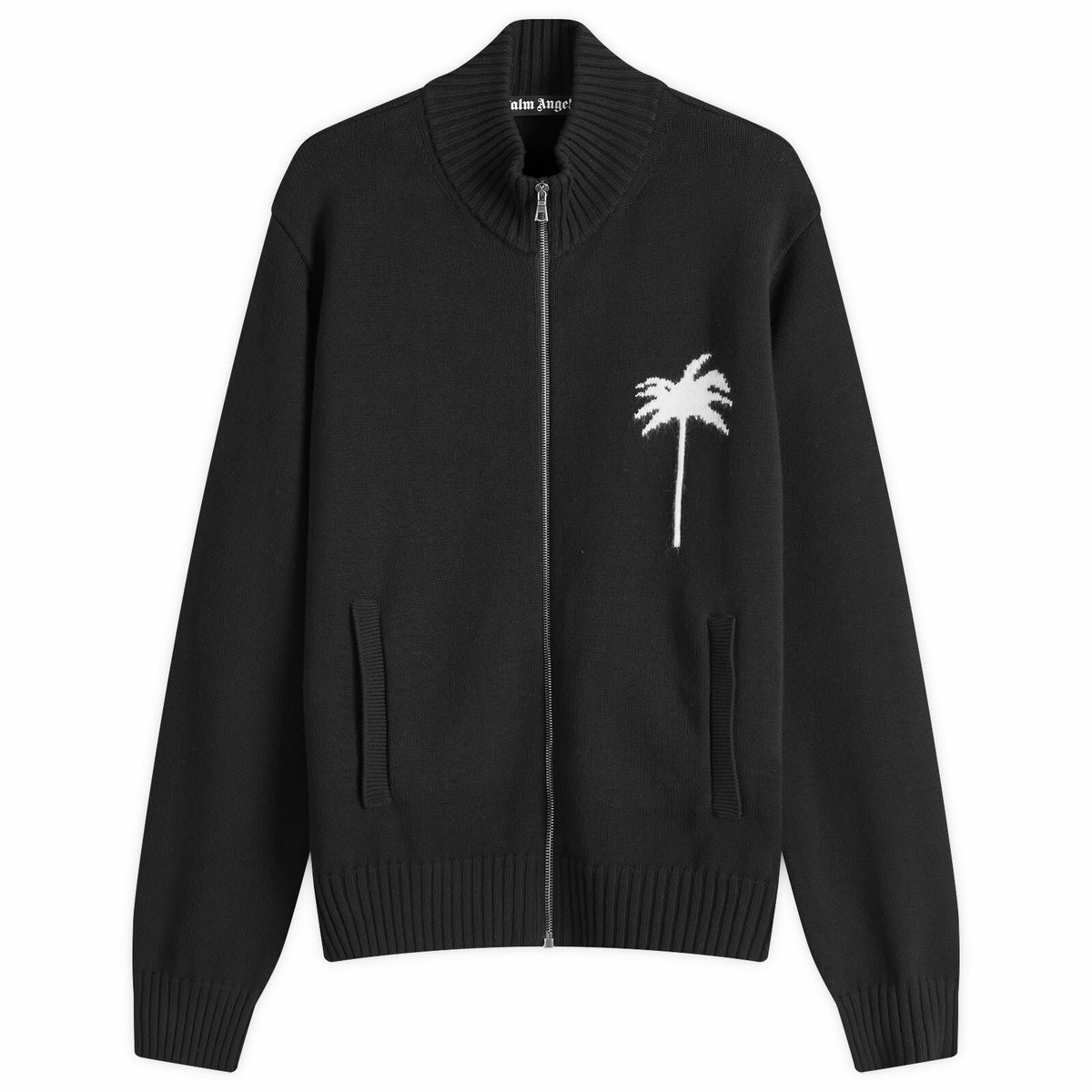 Palm Angels Men's Palm Knit Track Top in Black