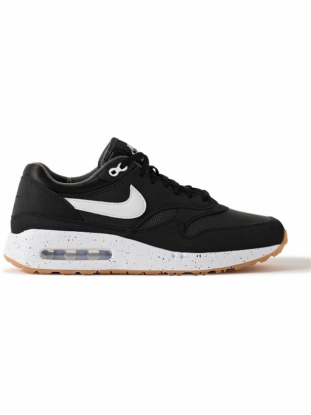 Photo: Nike Golf - Air Max 1 ’86 OG G Suede, Leather and Mesh Golf Sneakers - Black