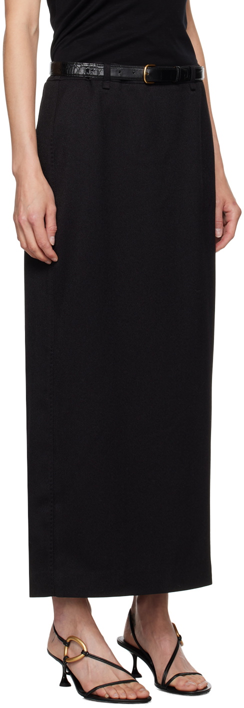 LE17SEPTEMBRE Black Belted Maxi Skirt