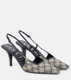 Gucci - GG embellished slingback pumps