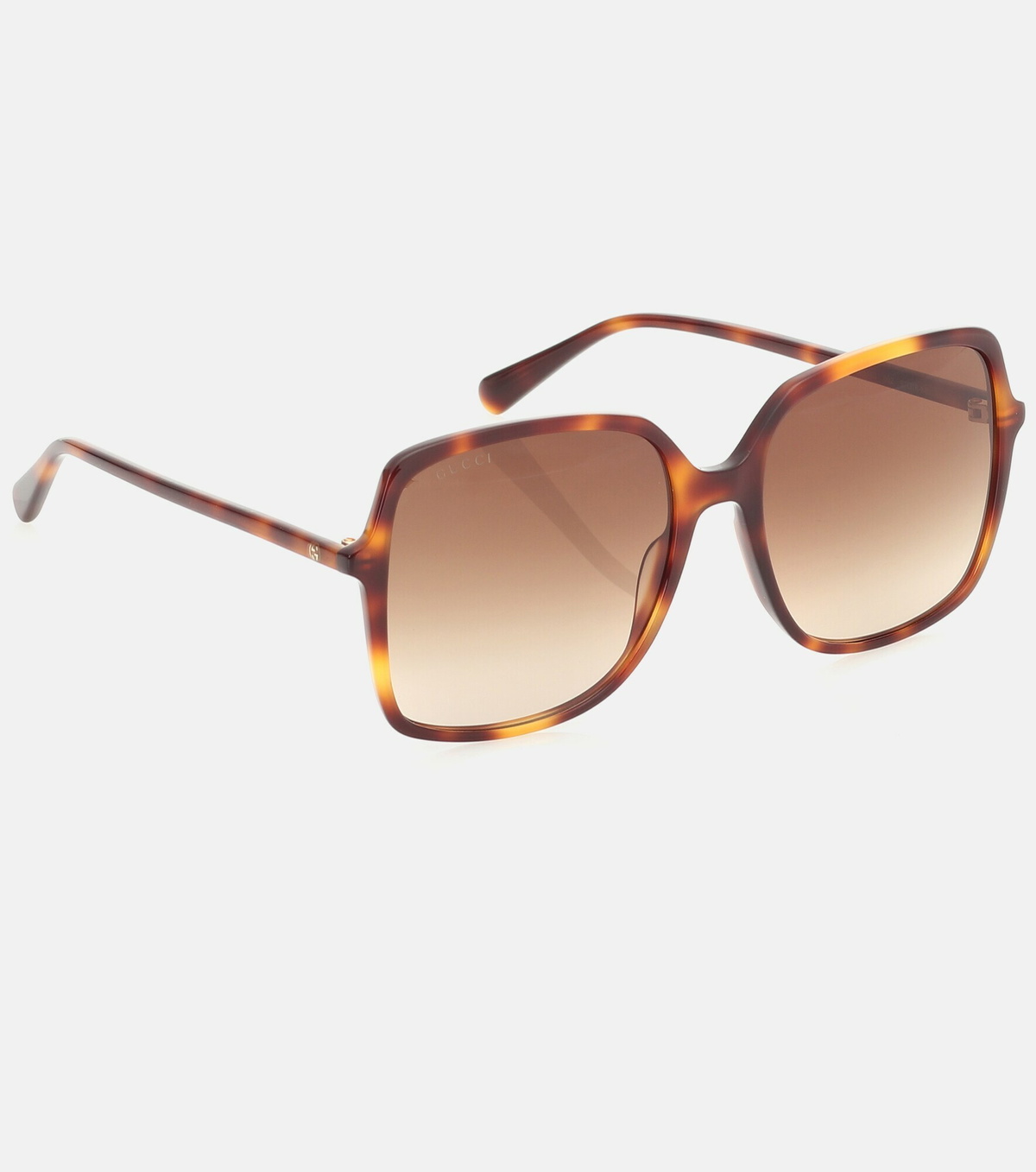 Womens Oversized Square Sunglasses Black - Gucci main image 1
