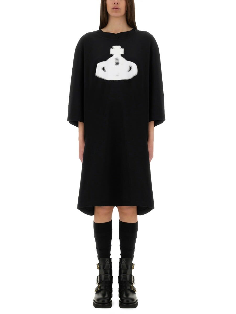 ワンピース Vivienne Westwood Halftone Orb Isla T-Shirt Dress Vivienne Westwood halftone Orb Isla T-shirt Dress Vivienne