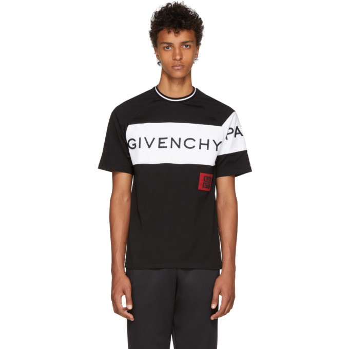 Photo: Givenchy Black and White 4G Patch T-Shirt